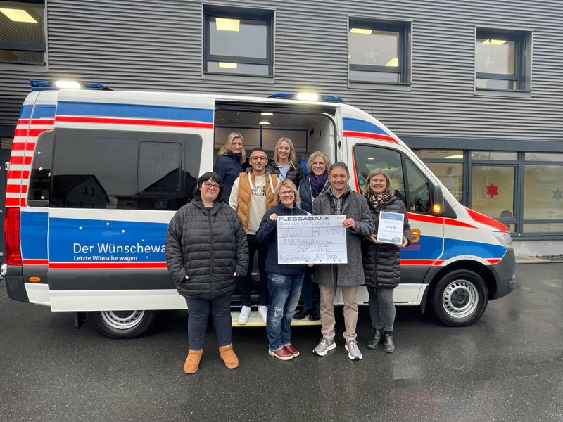 H+W Group spendet 500 € an den ASB Kronach e.V