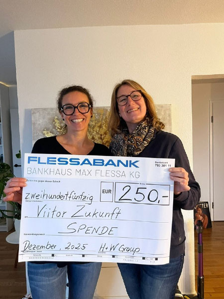 250 Euro Spende –  Isalie Klemm spendet an den Verein Viitor Zukunft e. V.